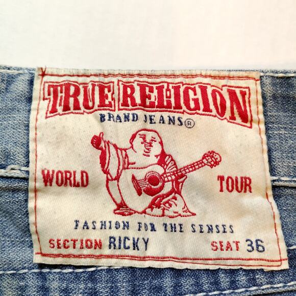 True Religion Section Ricky Denim Jeans W36 L30 - Picture 7 of 7